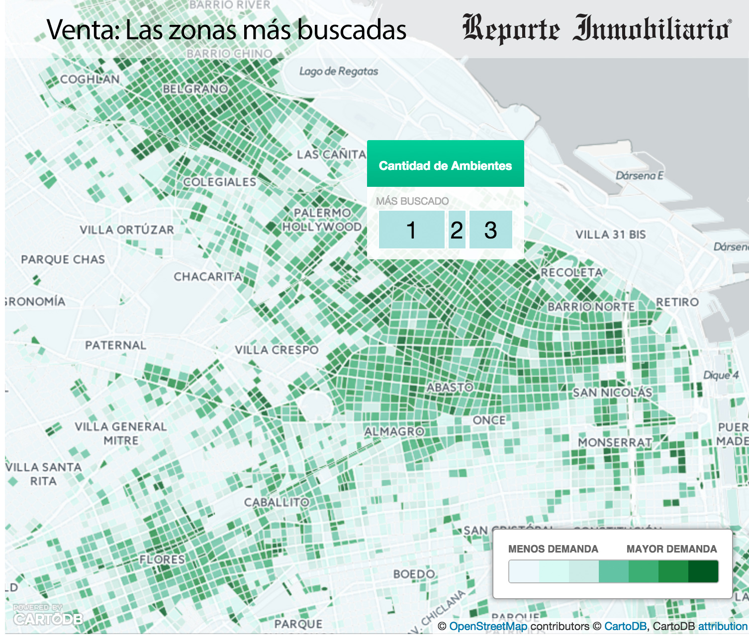 Resumen 2015 - Las zonas mas buscadas para comprar departamentos
